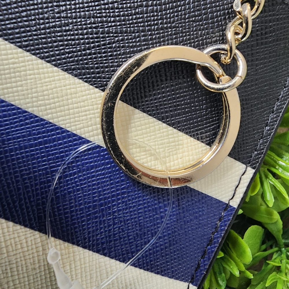 Kate Spade  Striped Card Case Keychain - Picture 5 of 9